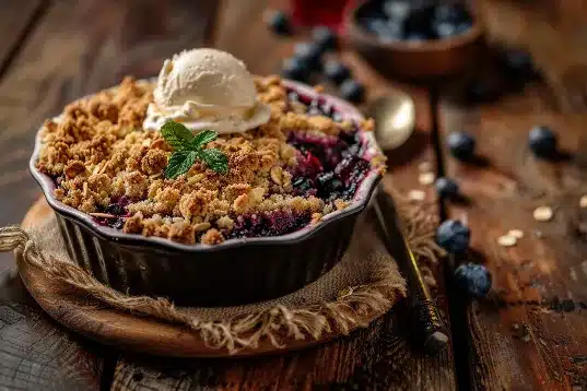 gluten free blueberry crumble recipe