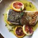Seared Sea Bass with Citrus Herb Butter